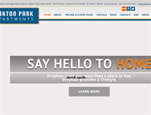 Tablet Screenshot of oaktonpark.com
